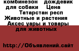комбинезон  (дождевик) для собаки  › Цена ­ 1 100 - Татарстан респ. Животные и растения » Аксесcуары и товары для животных   